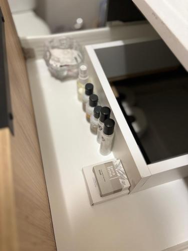a close up of a counter with a drawer with a drawer at Real Kee in Midrand
