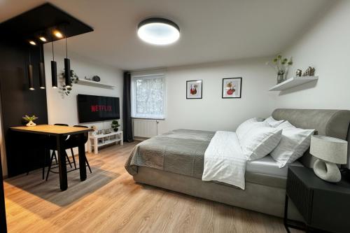 Χώρος καθιστικού στο Smarty Choice Living with Netflix - Kubánské náměstí