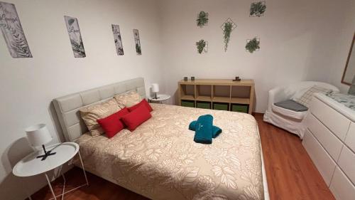 Ein Bett oder Betten in einem Zimmer der Unterkunft Casinha no coração do Oeste