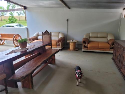 Een zitgedeelte bij Lago da Rosa