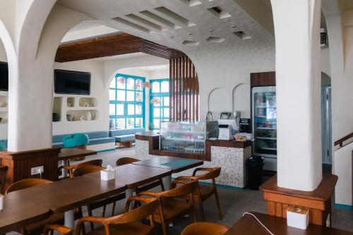 Kuchyň nebo kuchyňský kout v ubytování Endorphins Beach Villa