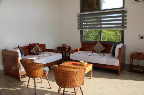 Posezení v ubytování OMNA Villa