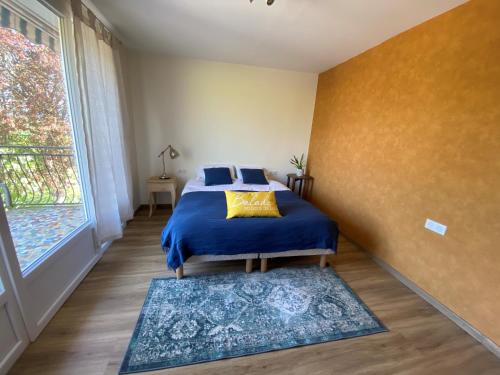 Ένα ή περισσότερα κρεβάτια σε δωμάτιο στο Chambre Bouleau
