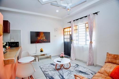 Posezení v ubytování RICI HOMES Da-Azizi apartment