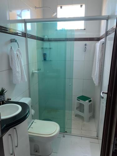 Koupelna v ubytování Casa COP30