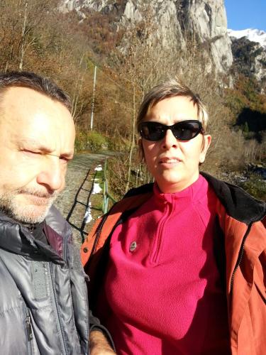 a man and a woman standing next to each other at Tolasudolsa Rooms, Breakfast & Mountain Bike in Compiano