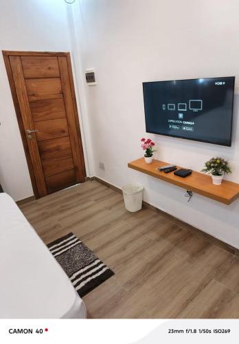 Televisor o centre d'entreteniment de Résidence Geodanie