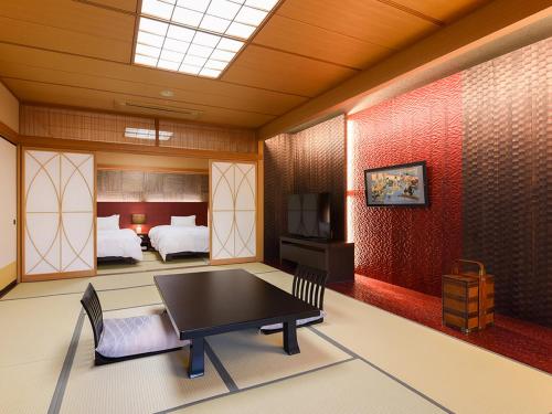 Μια τηλεόραση ή/και κέντρο ψυχαγωγίας στο 萩城三の丸 北門屋敷