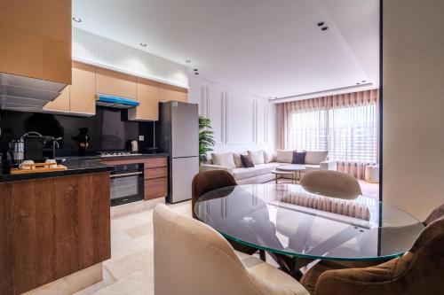 Kuchyň nebo kuchyňský kout v ubytování Apartment - Luxury, Style & Wellness