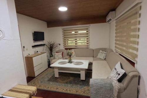 a living room with a couch and a table at Tarčin Village Retreat in Tarčin