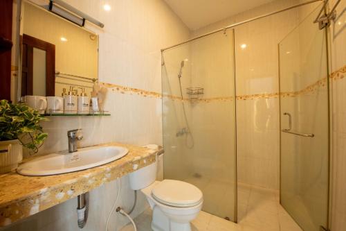 Ένα μπάνιο στο Emma Bungalow