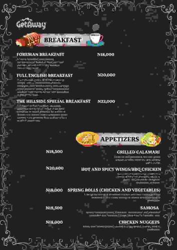 Un certificado, premio, cartel u otro documento en The Getaway Resort