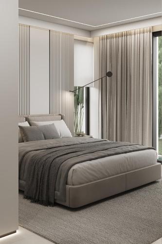 Postel nebo postele na pokoji v ubytování AZULIS Aramis - Luxury 3-Bedroom Villa with Pool and Sea View