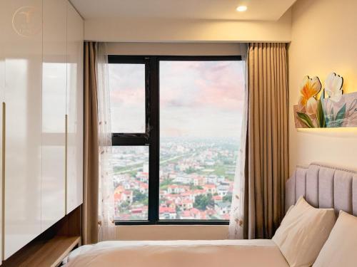 Ένα ή περισσότερα κρεβάτια σε δωμάτιο στο Armin Homes Corner 3 BRs with bathtub