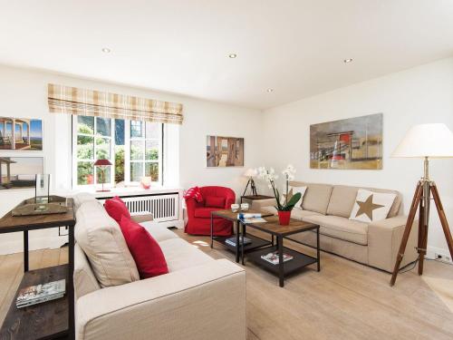 Posezení v ubytování Salig Hüs von Appartements & Mehr