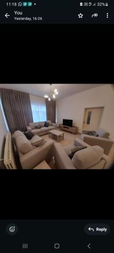 a picture of a living room with a couch at Weibdeh 3b furnished rooms in Amman