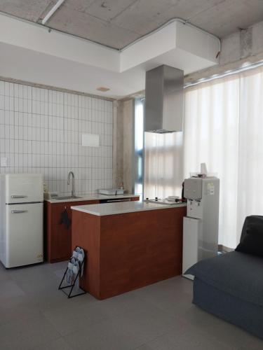 Kuchyň nebo kuchyňský kout v ubytování 바베큐테라스-야외자쿠지-불멍