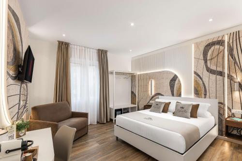 Giường trong phòng chung tại La Casa di Fabiano - Self Check-in