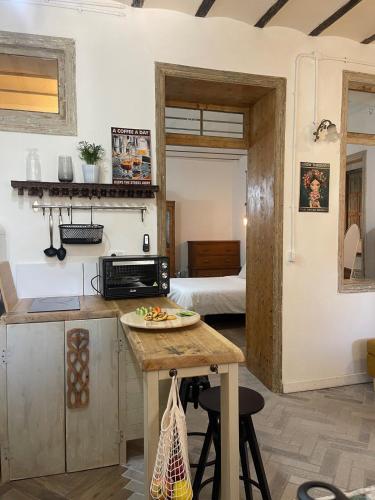 Kuchyň nebo kuchyňský kout v ubytování Beautiful apartment & garden