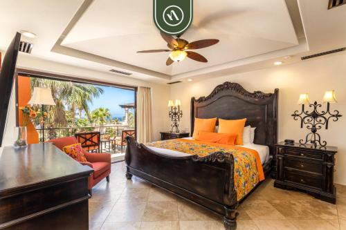 Ένα ή περισσότερα κρεβάτια σε δωμάτιο στο 3BR Villa with Private Pool in Cabo - Sport Areas