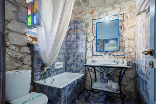 Ένα μπάνιο στο Villa Demetra