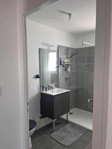 Koupelna v ubytování Charmante maison récente saint xandre