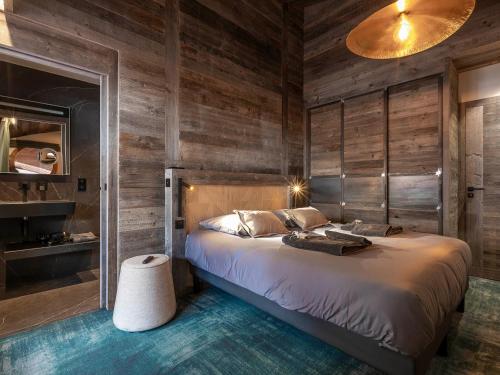 Postel nebo postele na pokoji v ubytování Chalet moderne pour 11 pers. avec services premium à Avoriaz - FR-1-314-103