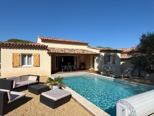 Villa 6p, piscine privée chauffée, clim - Sous le Pin