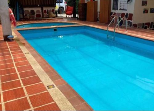 Πισίνα στο ή κοντά στο Cabaña pozo azul