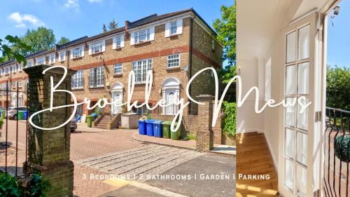 a picture of a building with the words bournemouth garden parking at Stunning 3Bed 2bath family home with Garden in London