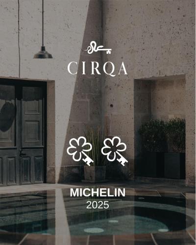 a sign for a chico museum with a door and flowers at CIRQA - Relais & Châteaux in Arequipa