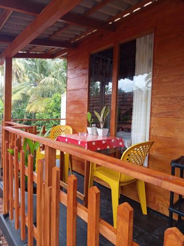 Μπαλκόνι ή βεράντα στο Wooden House Mirissa