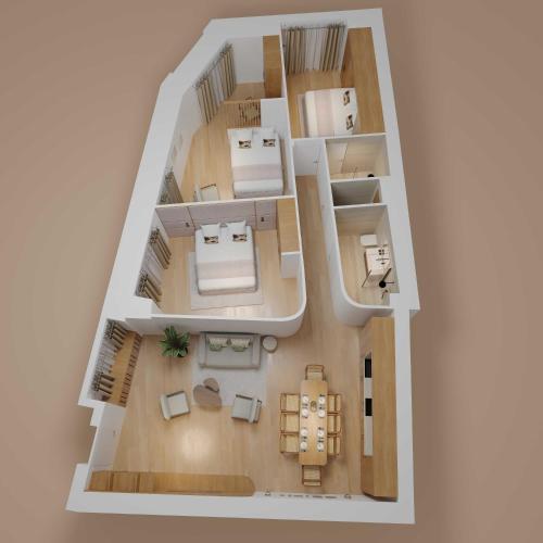 Elegant apartment with AC - 3BR-6P- Montorgueil