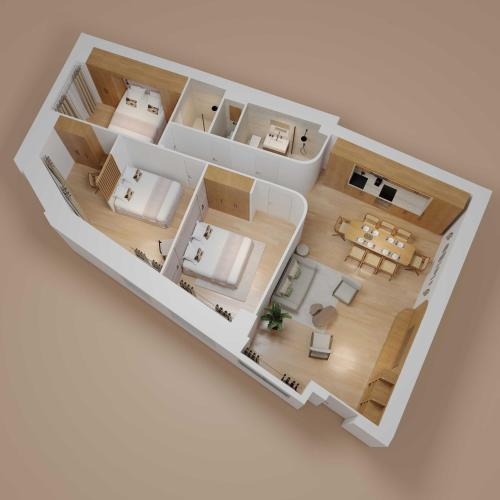 Elegant apartment with AC - 3BR-6P- Montorgueil