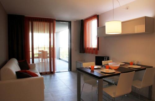 Posezení v ubytování Residence Ormeggio