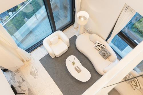 Ένα μπάνιο στο Caelum Black Gangnam Luxury Apt 카일룸블랙 강남 럭셔리 아파트