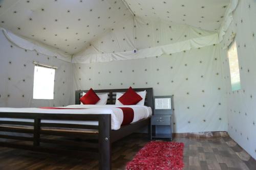 Ένα ή περισσότερα κρεβάτια σε δωμάτιο στο Hotel green land