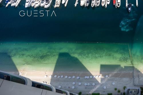 an image of the pyramids of giza from an airplane at Emaar Beachfront - Marina Vista Tower, Dubai Marina in Dubai