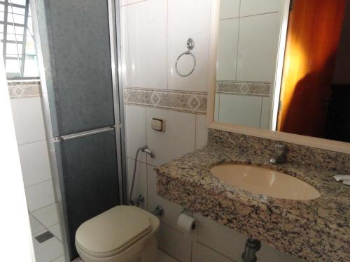 Koupelna v ubytování Hotel Royal Class
