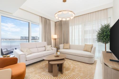 Beachfront Luxe 1BR Grand Bleu with Private Beach & Sea View