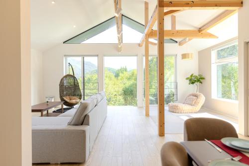 Χώρος καθιστικού στο Hakuba Villa Subaru