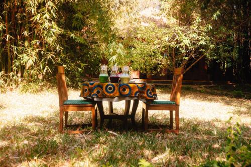 Ein Garten an der Unterkunft Octagon Lodge