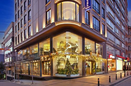 a store front of a building on a city street at Bentley Hotel Bosphorus - Special Class in Istanbul