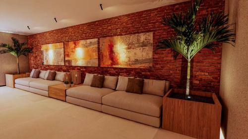 Χώρος καθιστικού στο Sereno Hotel