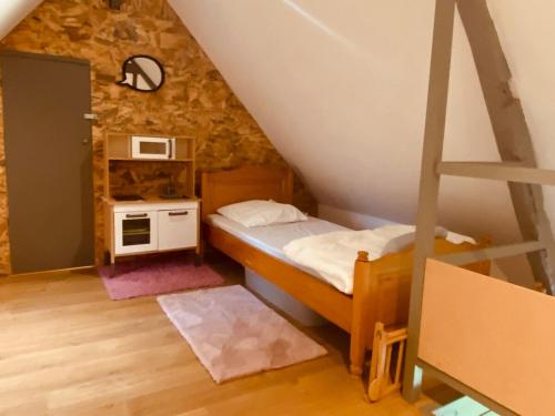 En eller flere senge i et værelse på O Saule -Villa en campagne