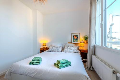 Katil atau katil-katil dalam bilik di Ker Anna, 120m De La Plage, Vue Mer