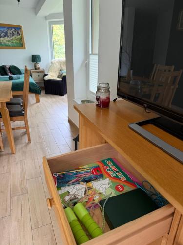 Televisyen dan/atau pusat hiburan di Apartament Guziczek2