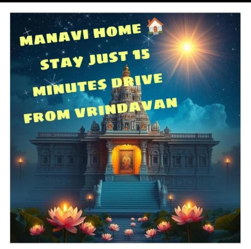 a poster for a manawax home stay just minutes drive from vij at Manavi Home Stay in Mathura