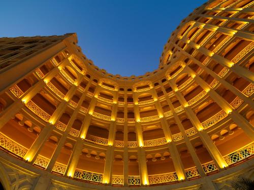 a close up of the dome of the united nations building at Al Hamra Residence in Ras al Khaimah