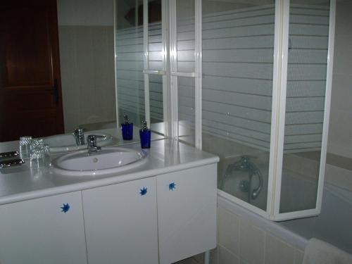 Koupelna v ubytování Le Manoir des Prés